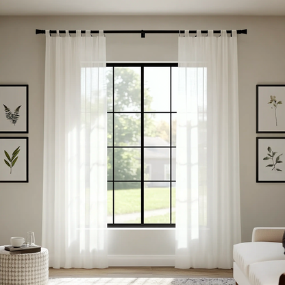 Auriel Semi Sheer Drapes Soft Top