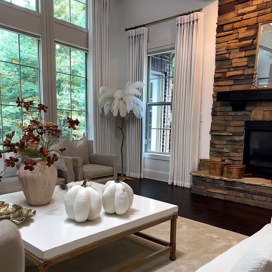 Florence Blackout Lining Curtains Pinch Pleated Drapes