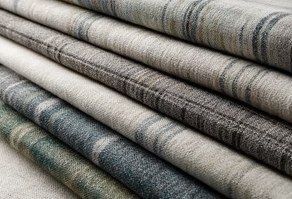 Sienna Striped Pattern Linen Blend Drapes  Soft Top