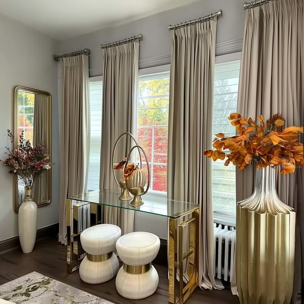 Velmor Velvet Drapes Pleated