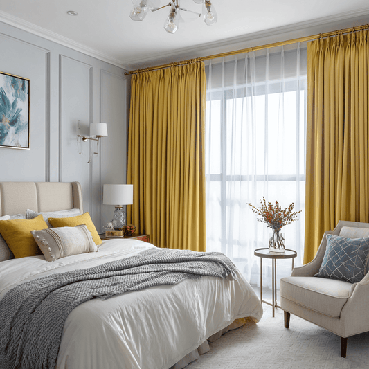 Breeza Cotton Complete Blackout Lining Curtain Pinch Pleated Drapes