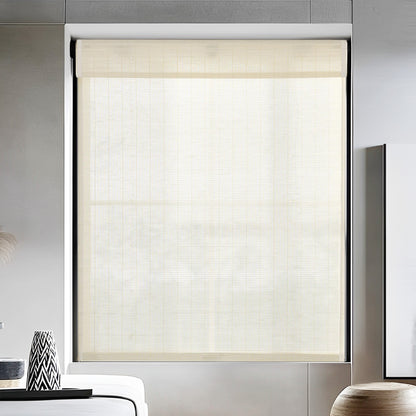 Flax-Bamboo Blend Shades, Cream
