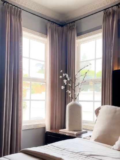 Florence Linen Blend Drapes Pleated
