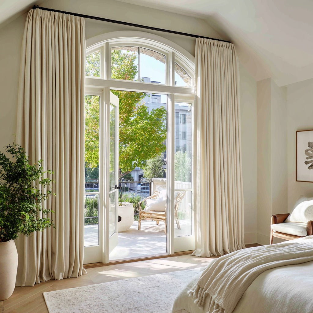Florence Linen Blend Drapes Pleated