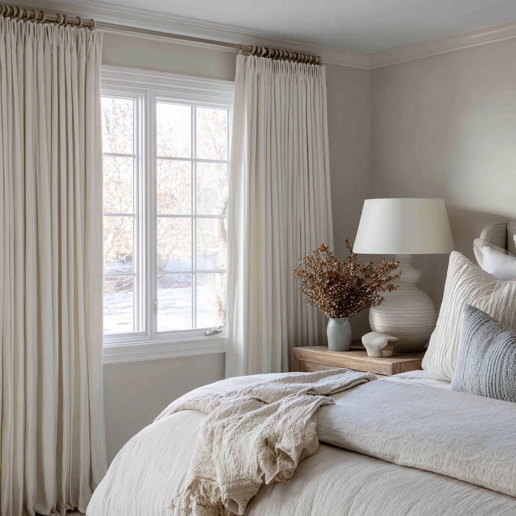 Florence Linen Blend Drapes Pleated