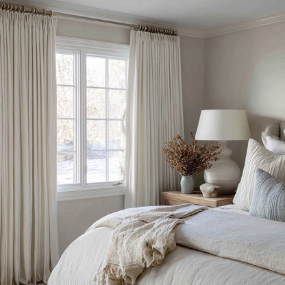 Florence Linen Blend Drapes Pleated
