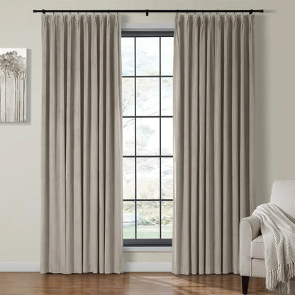 Velmor Velvet Drapes Pleated