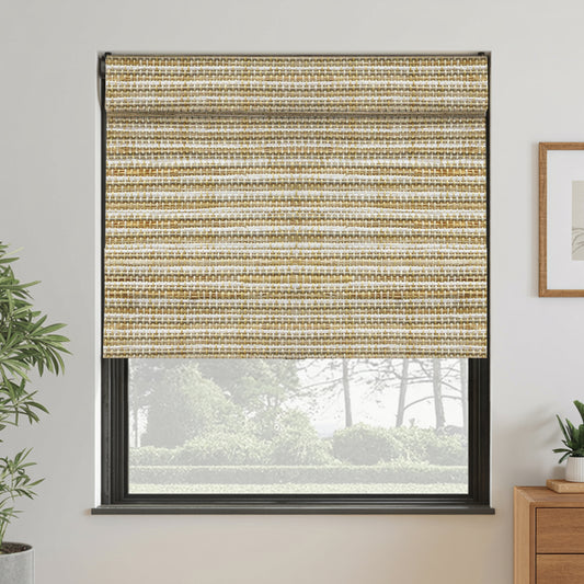 Natural Bamboo Woven Wood Blinds & Shades | Beige Brown