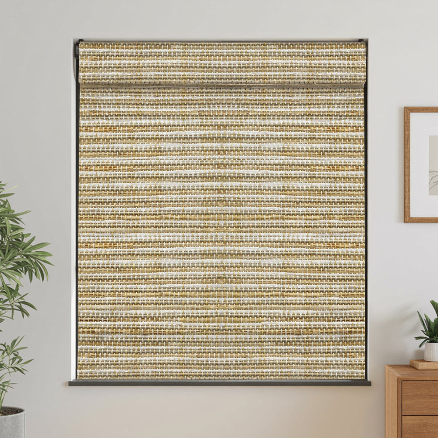 Natural Bamboo Woven Wood Blinds & Shades | Beige Brown