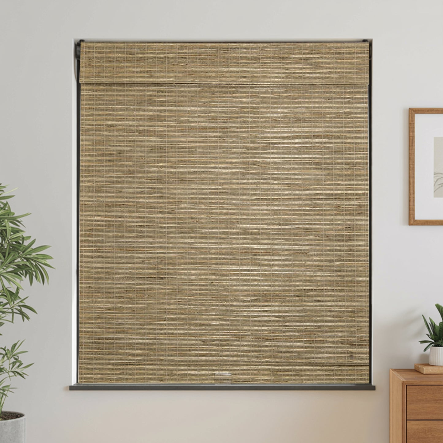 Natural  Red Ramie Woven Shade | Beige