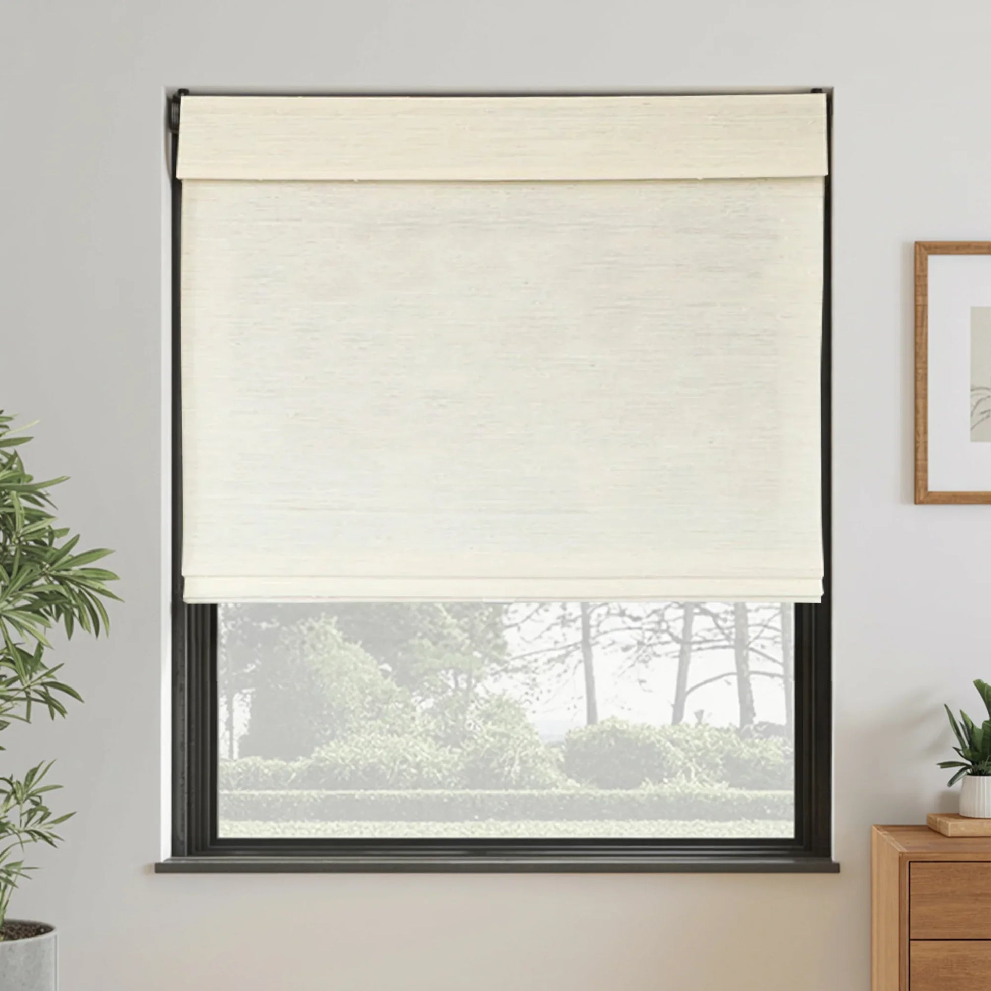 Natural Ramie Woven Shade | Coconut White - LuxDrape