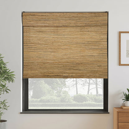 Natural Jute & Red Ramie Woven Wood Blinds & Shades | Honeynut