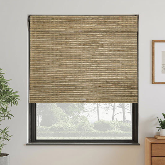 Natural  Red Ramie Woven Shade | Beige
