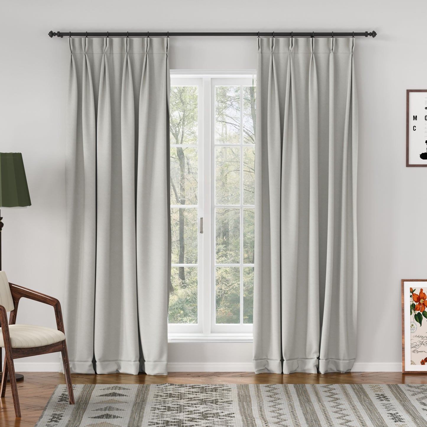Breeza Cotton Drapes Pleated