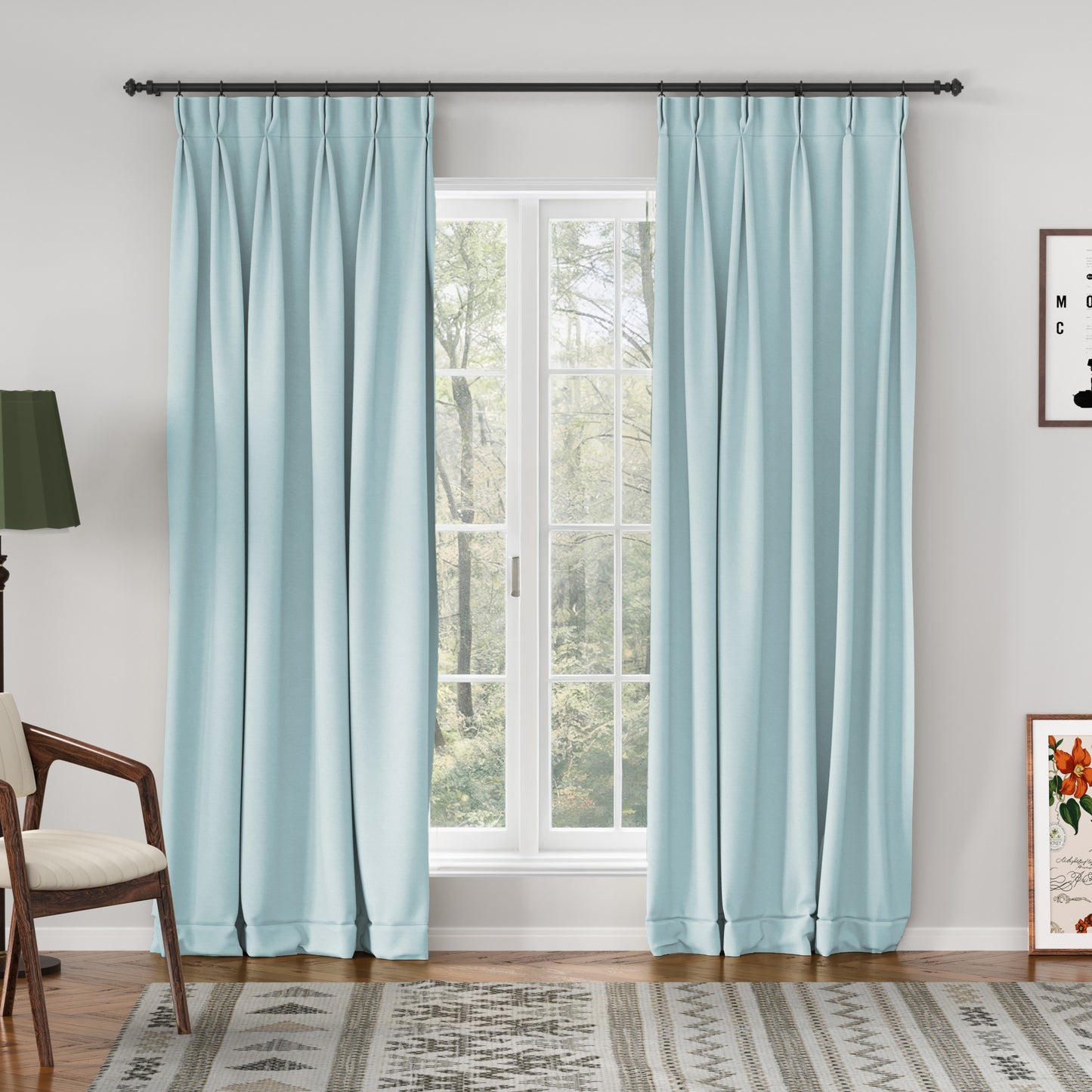 Breeza Cotton Drapes Pleated