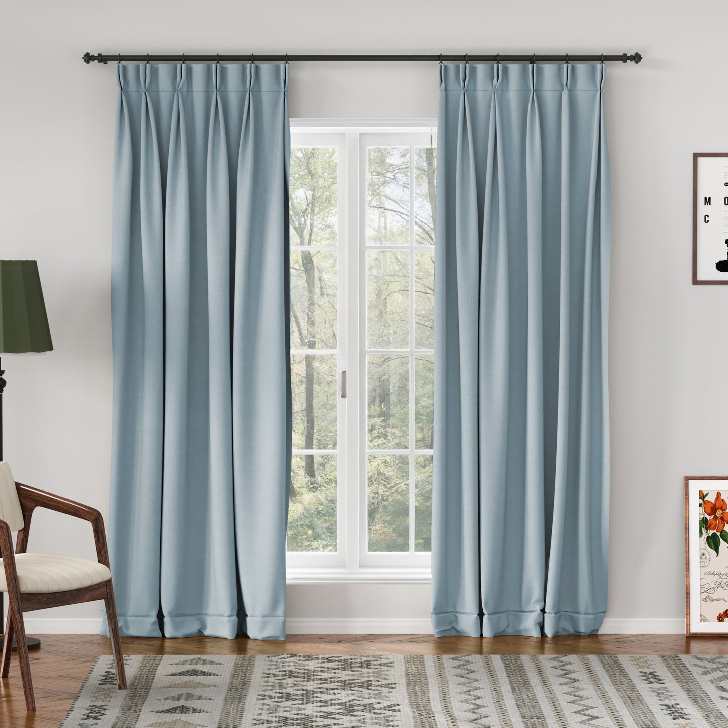Breeza Cotton Drapes Pleated