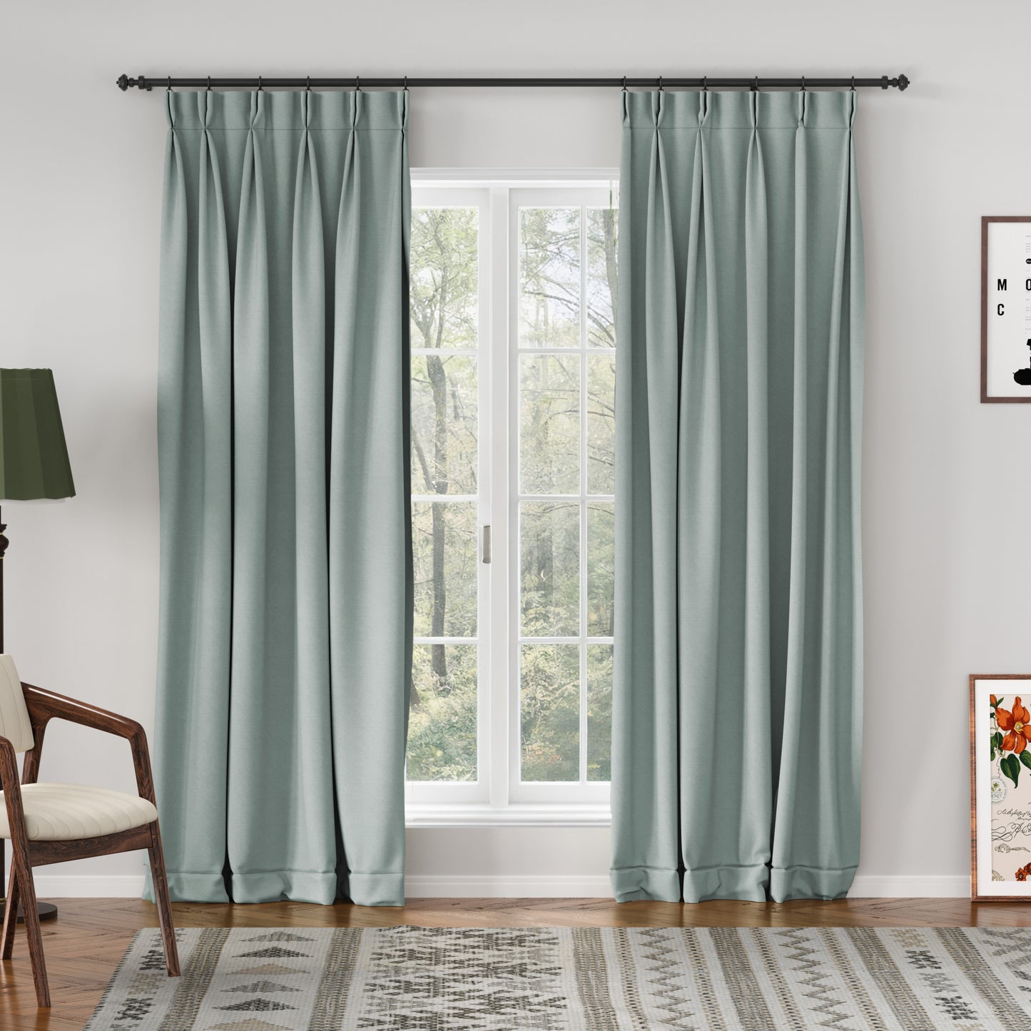 Breeza Cotton Drapes Pleated