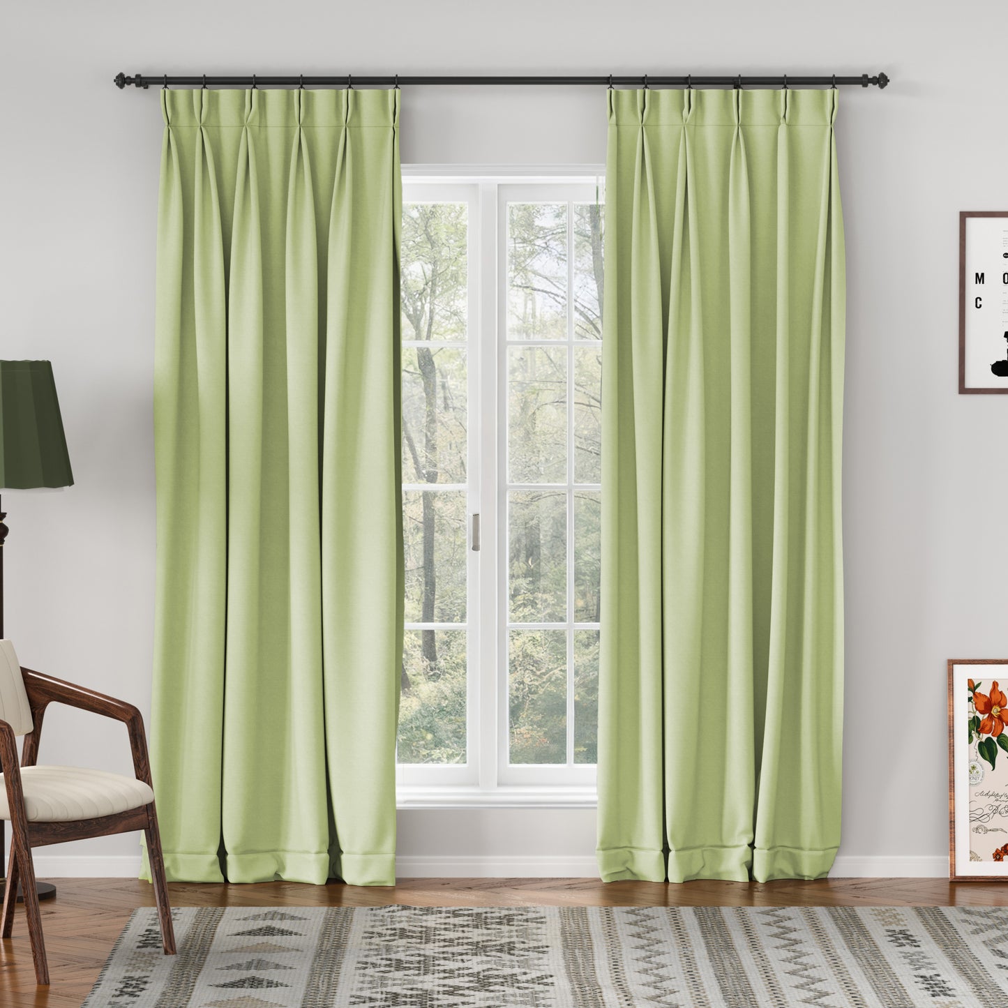 Breeza Cotton Drapes Pleated