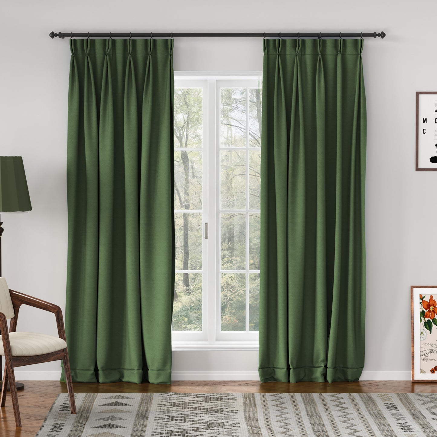 Breeza Cotton Drapes Pleated