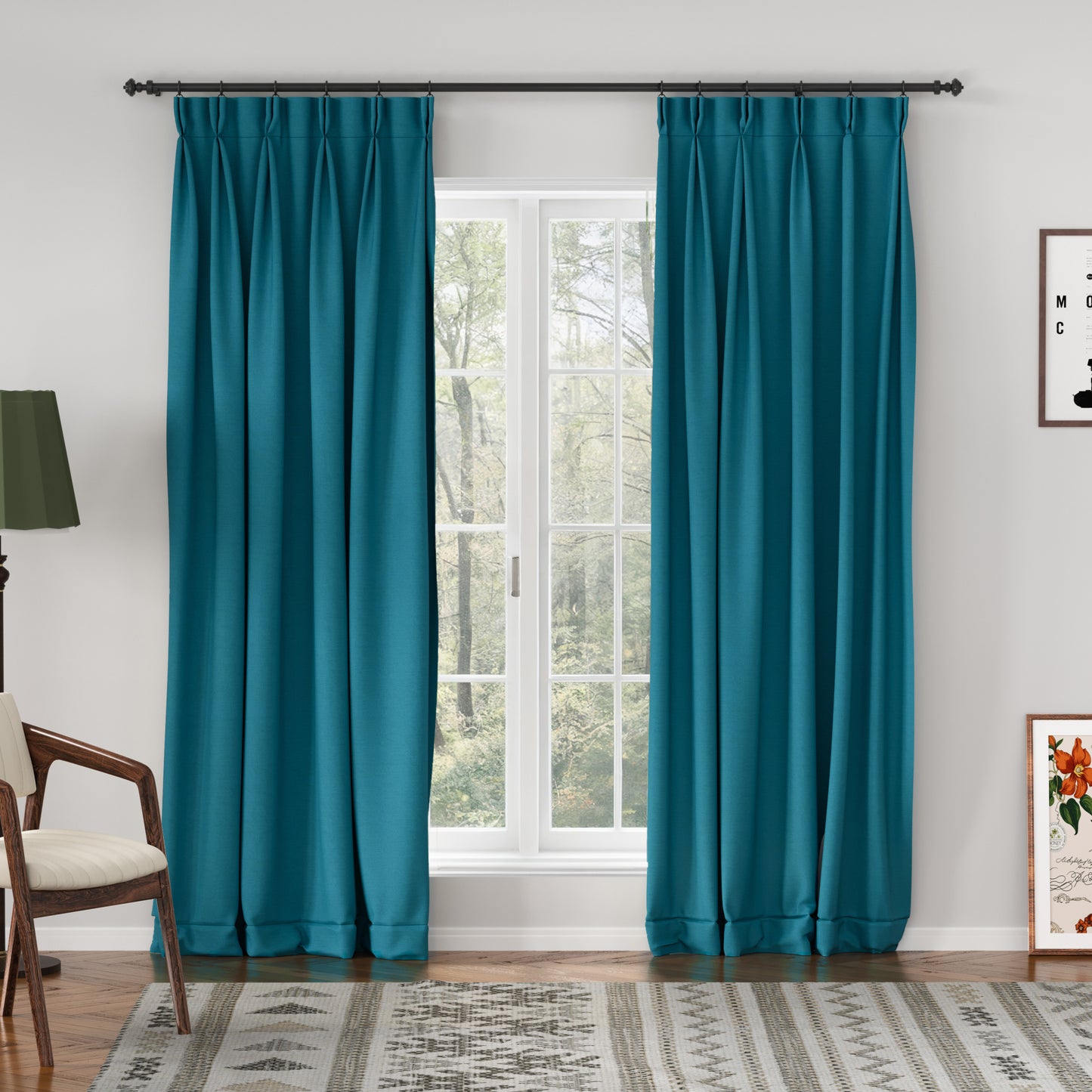 Breeza Cotton Drapes Pleated