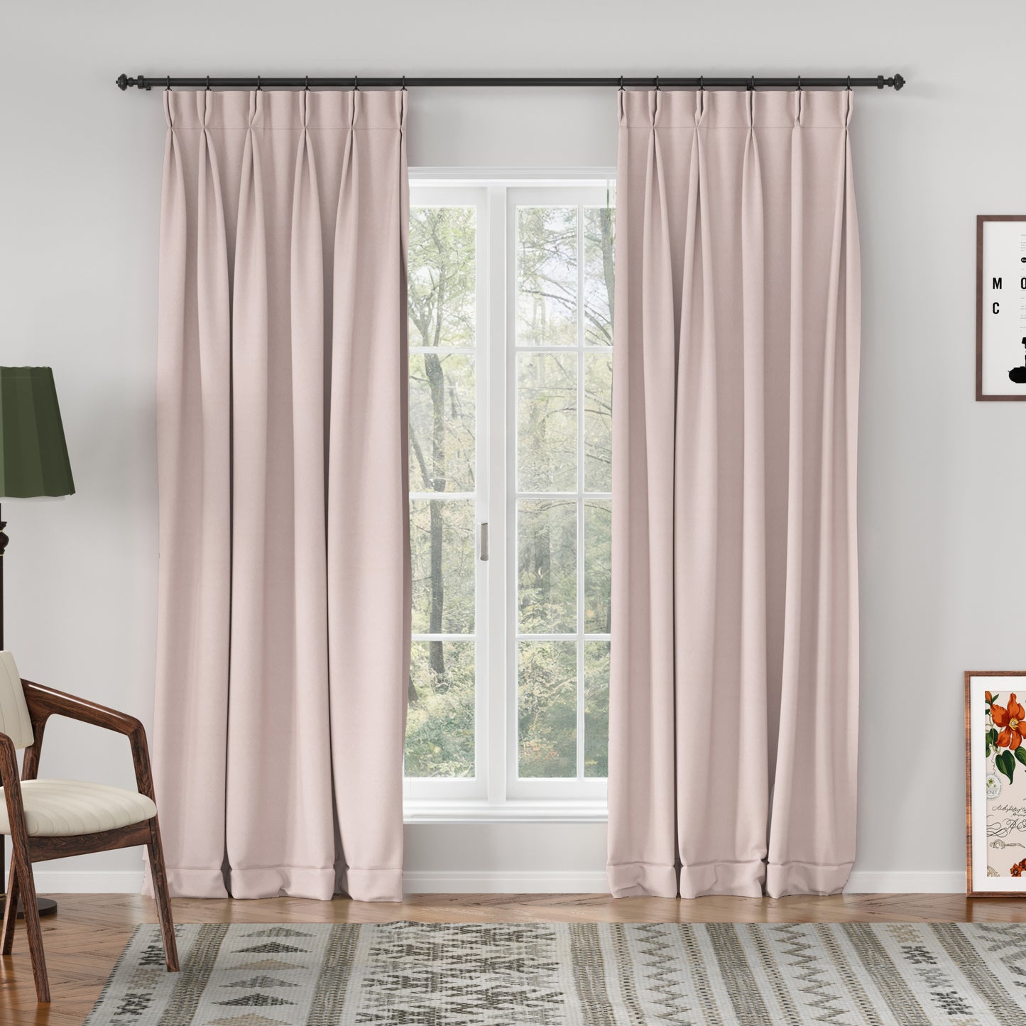 Breeza Cotton Drapes Pleated