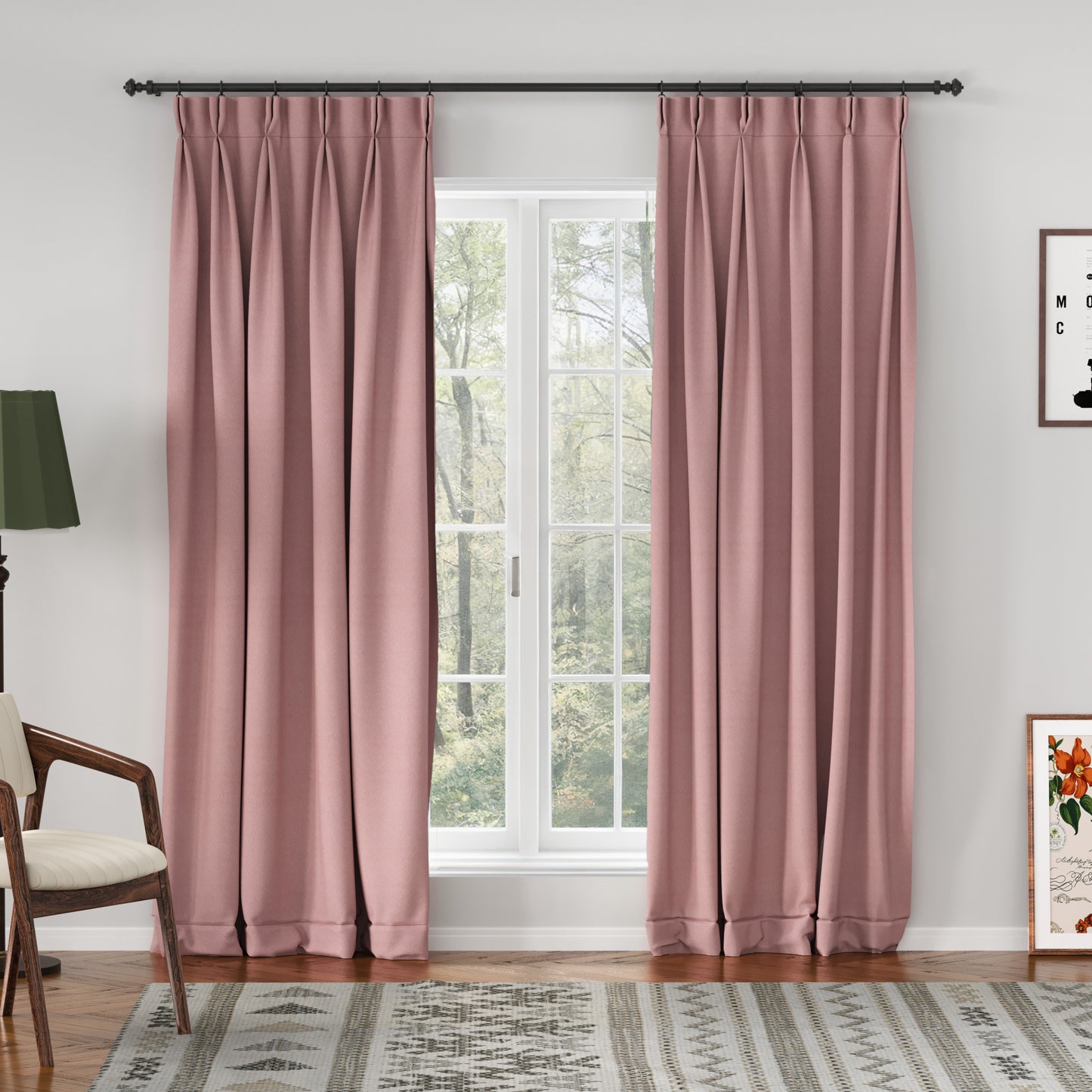 Breeza Cotton Drapes Pleated