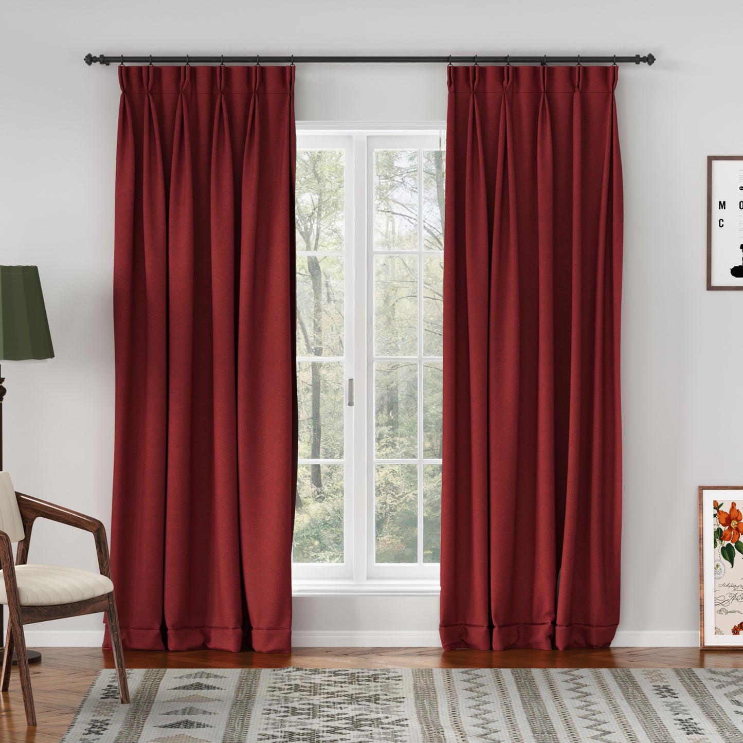 Breeza Cotton Drapes Pleated