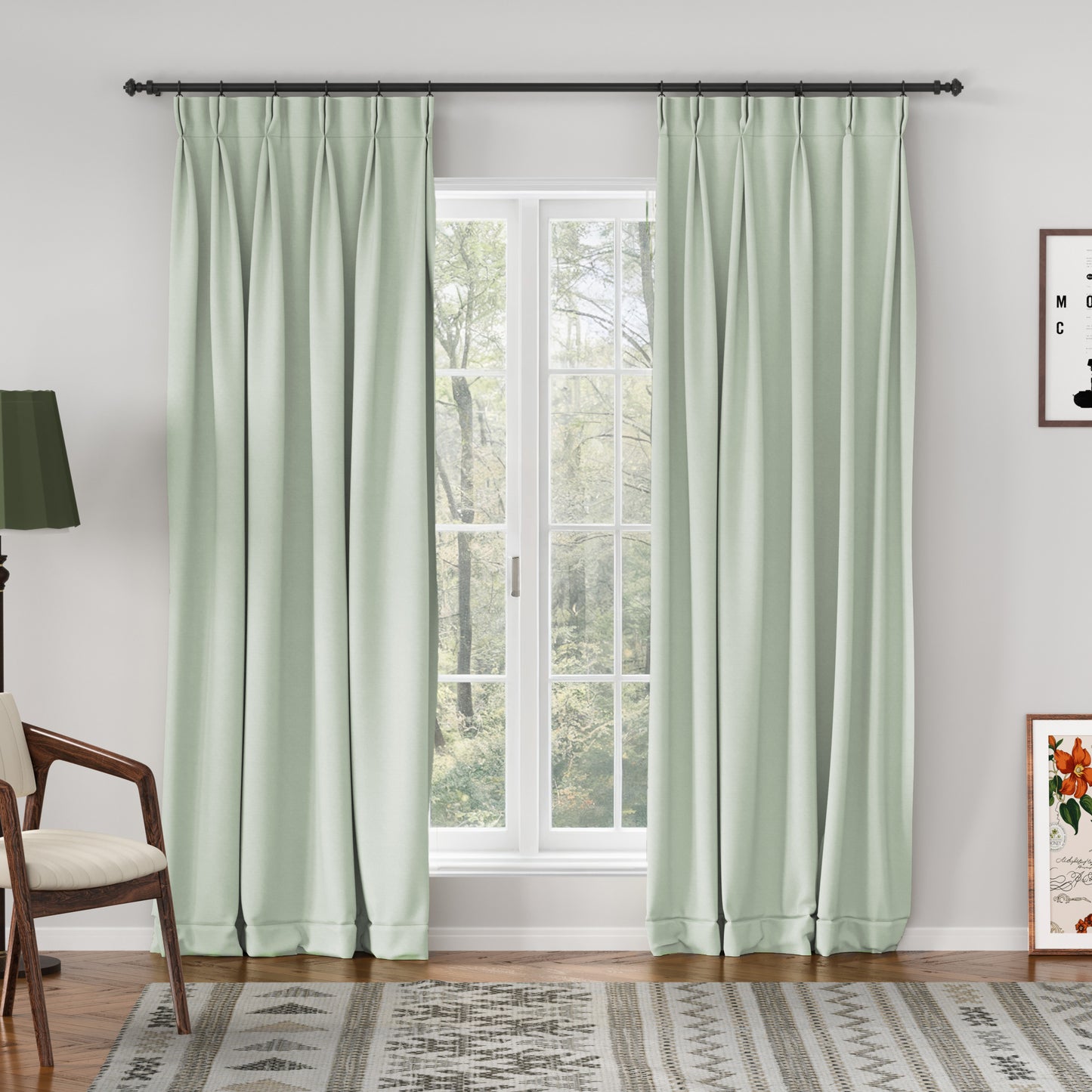 Breeza Cotton Drapes Pleated