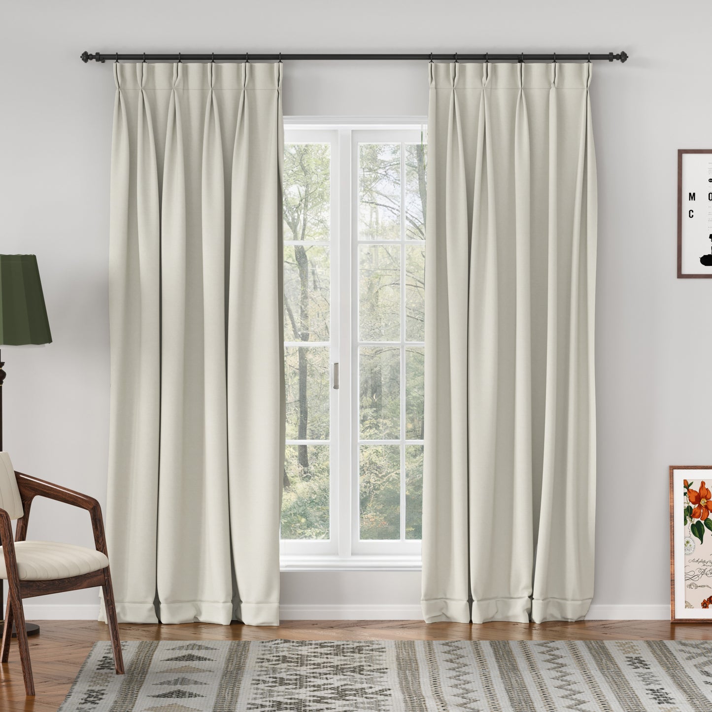 Breeza Cotton Drapes Pleated