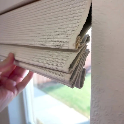 B1-11 Natural Jute Bamboo Wood Woven Blinds & Shades | Marble White LuxDrape